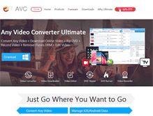 Tablet Screenshot of any-video-converter.com